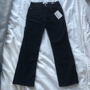 NWT Frame Le High Straight Navy Corduroy Cropped